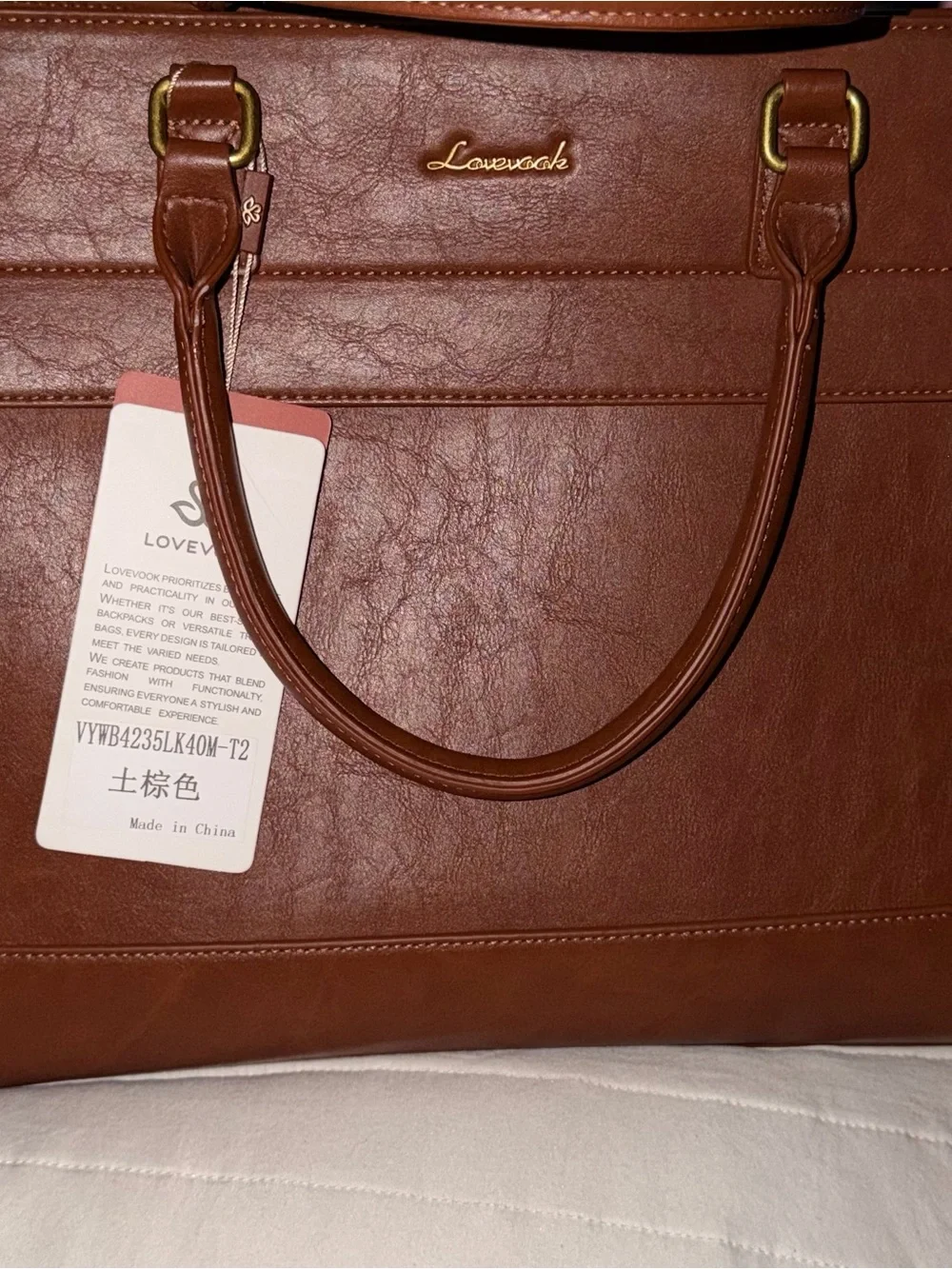 Lovevook tan leather